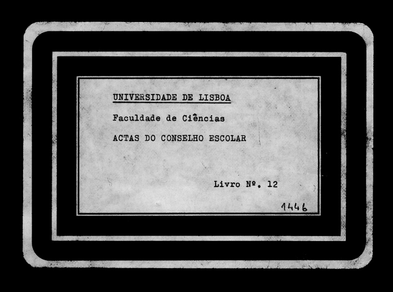 Actas do Conselho Escolar-Livro n12-FCUL